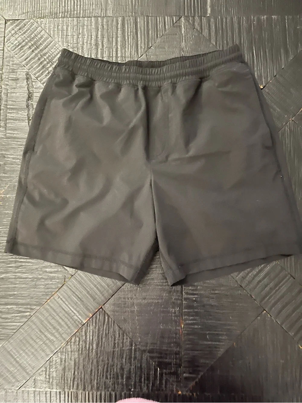 Chubbies The One Leg Two Leg Black Shorts with Floral Liner Size S